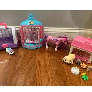 Lot of 4 LIttle Live Pets Pony, Hampster, Bunny and Bird